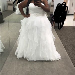Lace  Plus size Ball Gown Wedding Dress